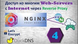 04-Nginx Proxy Manager. Установка и настройка. Доступ к домашним серверам с интернет.