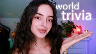 ASMR For People Who Love World Trivia  Geography, Cities, Capitals