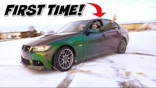 DRIFTING My 700HP BMW Single Turbo 335i In the SNOW