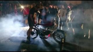 Simsontreffen Harzring keokeo 85er Rennmoped Burnout 13000RPM