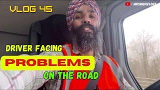 Truck driver ki driving shift &stuck in France farmer protest vlog #45/ mrsinghvlog