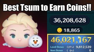 How to play Elsa & Olaf well | SL6 | 18K coins, 46M score | Disney Tsum Tsum