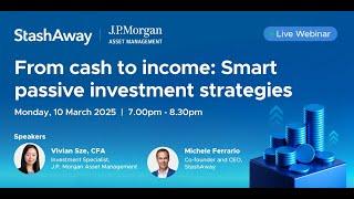 From cash to income: Smart passive investment strategies