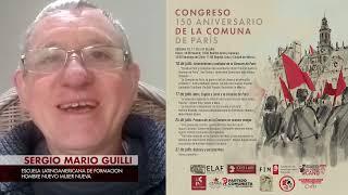 Saludo de Sergio Mario Guilli. Congreso 150 Aniversario de la Comuna de París