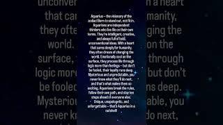 Top Personality Traits of Aquarius   #shorts