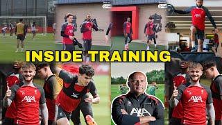 Inside Liverpool Training session    Salah, Endo & More Undergo Pre Season Gym & Pitch Work