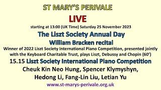 St Mary's Perivale LIVE :  The Liszt Society Annual Day and Competition