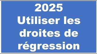 Comment tirer partie des Droites de regression pour gagner en 2025