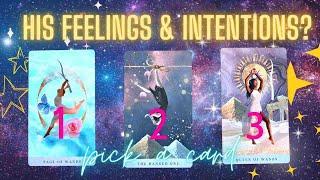 HIS / HER FEELINGS + INTENTIONS FOR  *YOU* / Are they thinking about you!? / Love Tarot Pick a Card