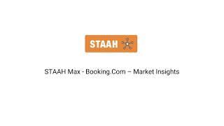 STAAH MAX Booking com Market Insights