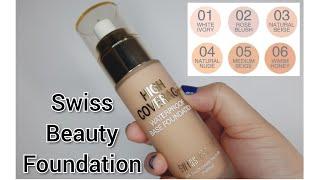 #Swiss Beauty Foundation #High Coverage #Waterproof Base Foundation #Natural Nude 4