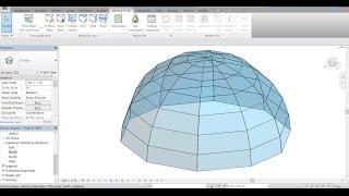 Autodesk Revit 2017 - How to Create a Glass Dome Roof