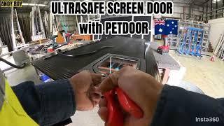 Australian profile/ Ultrasafe screen with petdoor