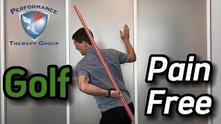 How to Swing Your Golf Club Pain Free