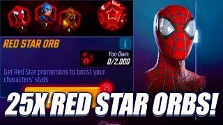 25x Red Star Orb Opening! EPIC Pulls - Marvel Strike Force