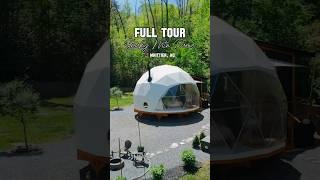 Full tour of our first build - Geodesic Dome in the Smoky Mountains # #diydome #domebuild