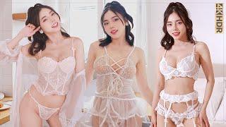 TOP LACE LINGERIE TRY ON HAUL  SEE THROUGH INSIDE | 당신을 매료시킬 란제리 룩북, 섹시 란제리 엔젤 #lingerie #란제리룩북