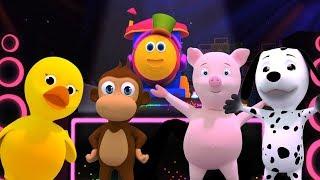 Bob o trem | Canção de som animal | Bob The Train | Animal Sound Song | Rhyme For Kids | Baby Song