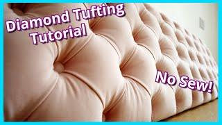 HOW TO UPHOLSTER A TUFTED HEADBOARD | DIY TODDLER PRINCESS BED UPHOLSTERY TUTORIAL