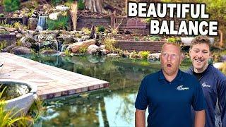 Natural Pond With A Modern Look – Full Walkthrough!