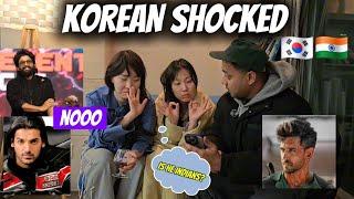 My korean family shocked to see indian ACTORS || are they Indians?