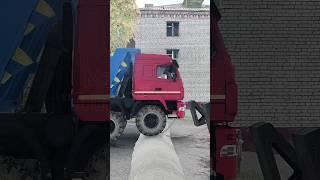 Small Tanker Truck with Trailer Passing Bumpy Road #mudrunner #shorts
