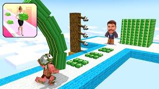 MrBeast vs Minecraft Mobs: Sprinting with More and More Money - Minecraft Animation