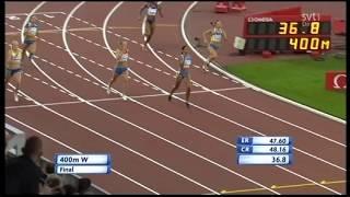 Friidrott 400m Moa Hjelmer tar guld EM 2012 Helsingfors