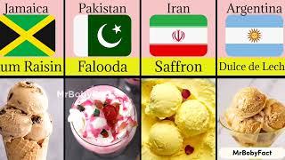 Famous Ice Cream From Different Countries | Ice Cream Comparison