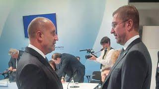 Мицкоски и Радев се сретнаа на маргините на Самитот на европската политичка заедница