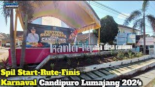 Info Rute karnaval Candipuro Lumajang 2024 | Start & Finish disini...