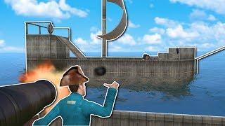 PIRATE SHIP BATTLE! - Garry's Mod Gameplay - Gmod Building Pirate Ship Battle