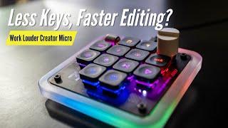 Less keys, Faster Editing! Using the Work Louder Creator Micro in Premiere!