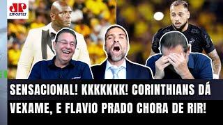 MEU DEUS!! Pilhado SURTA com VEXAME do Corinthians, e Flavio Prado CHORA DE RIR! |  3x0 do Barcelona