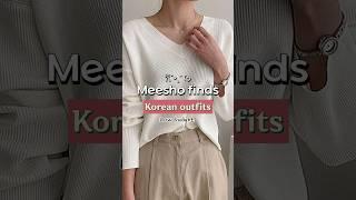 Korean outfit ideas on meesho | #fashion #meesho #aesthetic #shorts