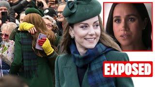 Liar Liar Pants on Fire! Princess Catherine Subtly DESTROYS Meghan’ Hugging Claims at Christmas Walk