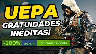 OBA! Jogo pago DE GRAÇA, +7 jogos GRÁTIS, lançamentos no prime gaming e ofertas na STEAM e UBISOFT