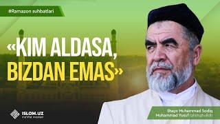 «Kim aldasa, bizdan emas»