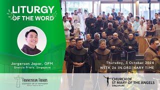 Liturgy of the Word - Travel Light - Friar Jorgerson Japar - 3 October 2024