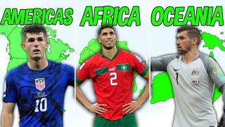 The BEST National Team of Each Continent