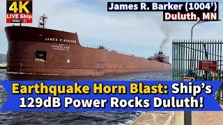 ️Earthquake Horn Blast: Ship’s 129dB Power Rocks Duluth!