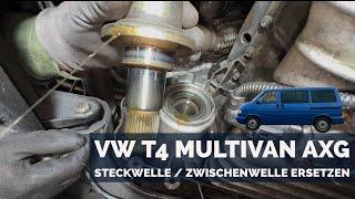 VW T4 Multivan AXG Steckwelle | Zwischenwelle (Flanschwelle) Antrieb ersetzen | Schritt für Schritt
