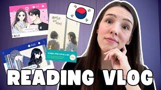 A Week of Reading Korean Novels || Korean Study Vlog