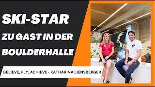 Ski Star Katharina Liensberger im Steinblock Talk