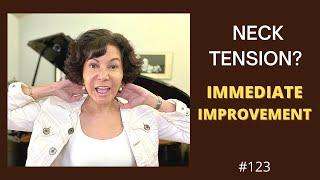 Neck Tension Singing - FIX IT HERE!  IMMEDIATE IMPROVEMENT!