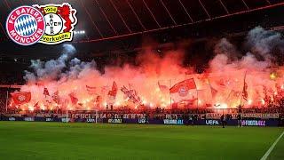 Pyro Bayern-Fans in Champions league gegen Leverkusen | Bayern München - Bayer Leverkusen