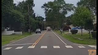 Dashcam captures overturn accident in Manchester