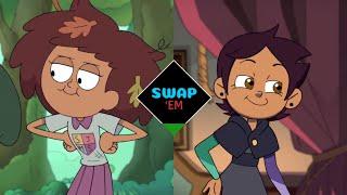 ANNE AND LUZ VOICE SWAP | Amphibia/The Owl House