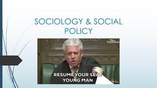 Sociology: Theory and Methods - Sociology & Social policy (Paper 1 / Paper 3)