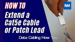 How to Extend a Cat5e Cable or Patch Lead  ( Ethernet Cable Extender )